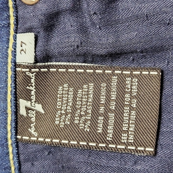 7 For All Mankind Women's Josefina Jeans Size 27 Distresses Skinny Boyfriend - Picture 5 of 6